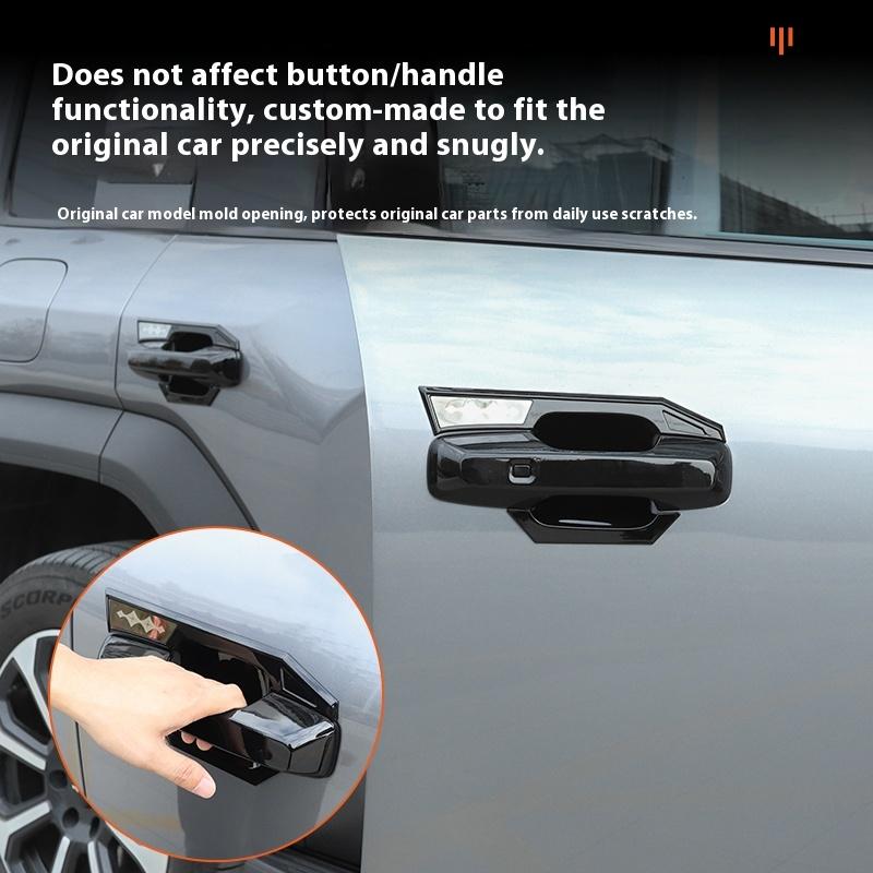 Fit For BYD Formula Leopard 5 Door Handle Door Bowl Inner Handle Anti Scratch Sticker Carbon Fiber Exterior Modification