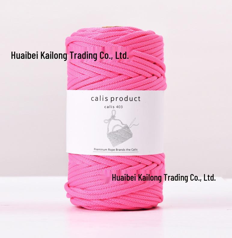 4mm Cotton-Polyester Crochet Cord for DIY Hand-Knitted Bags and Weaving