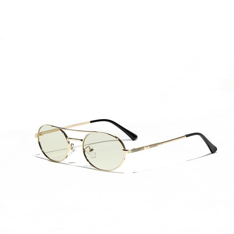 Brillen Farbwechsel Sonnenbrillen Damen Street Style Metall Doppelsteg Sonnenbrillen Herren