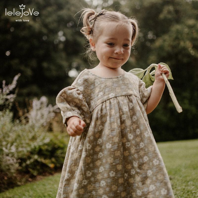 LELE JOVE Girls  Cotton Princess Dress 130