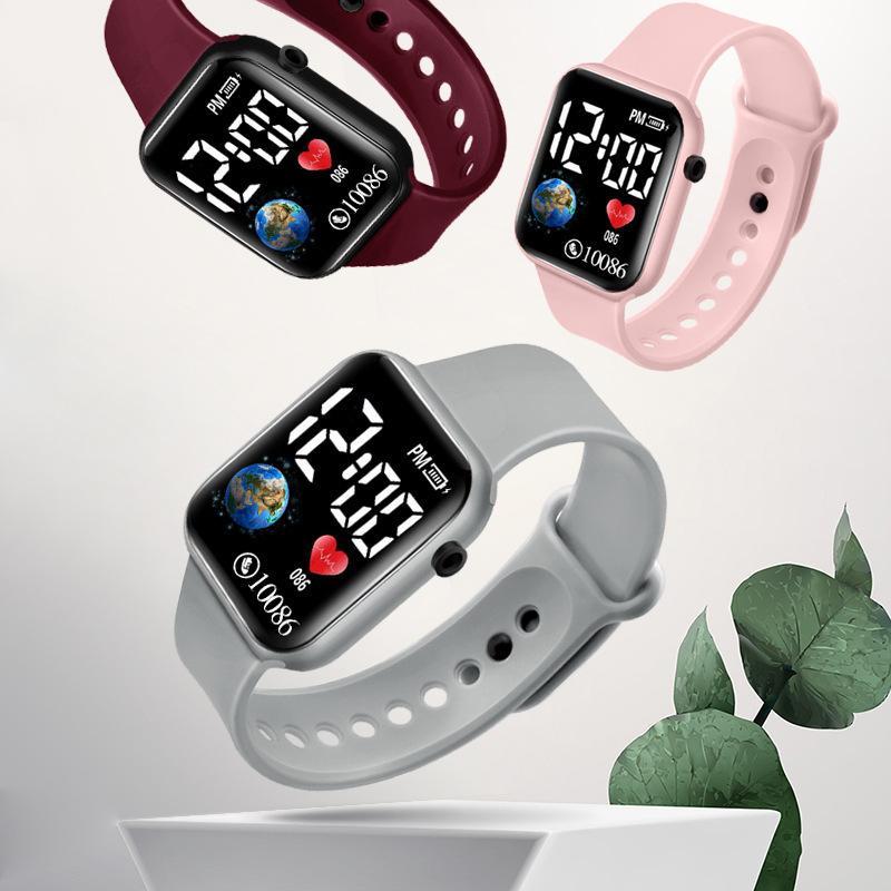 Kids Watches Led Digital Kids Watch Silicone Strap Cartoon Electronic Wristwatch Sports Clock For Boys And Girls Gifts