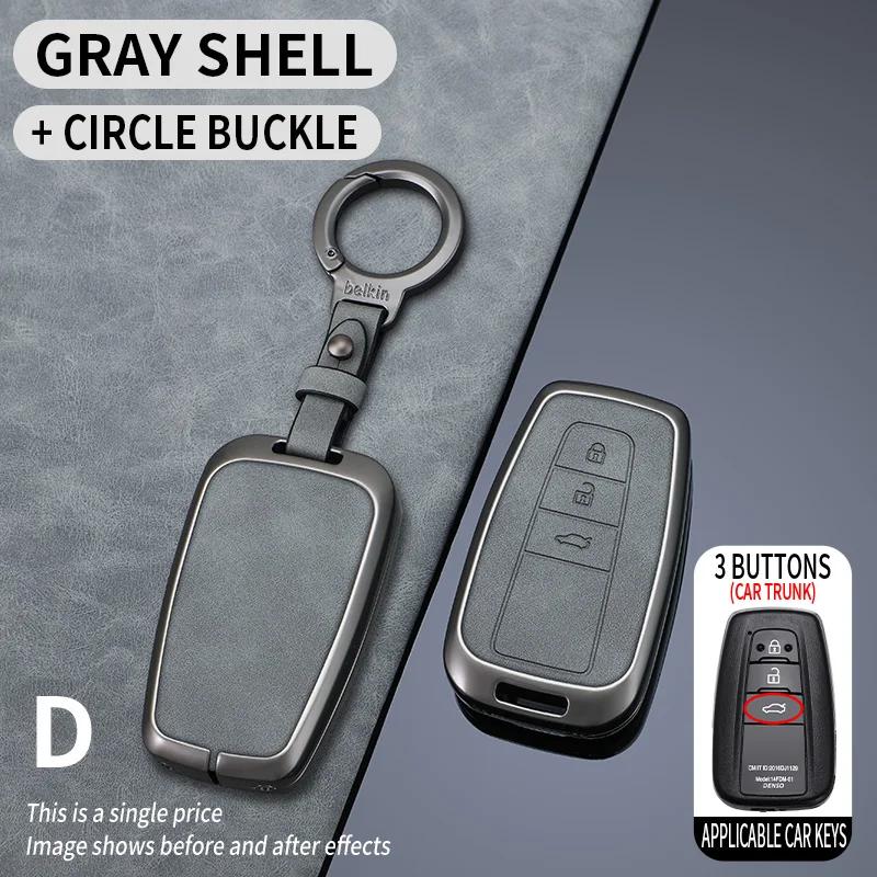 Svagd6 Zinc Alloy Car Key Case Full Cover Shell Fob For Toyota Corolla Altis Auris Aygo Yaris Camry RAV4 Verso TC IM Shell Accessories