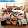 3PCS Kpop music 3pcs Bedding,Including 3PCS Duvet Cover And 2pcs Pillowcases Perfect for Christmas,Ideal for Bedroom, Dormitory