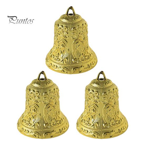 

3 шт. Рождественские колокольчики, винтажные деревенские колокольчики, декоративные пластиковые колокольчики в виде оленей для украшения венка M