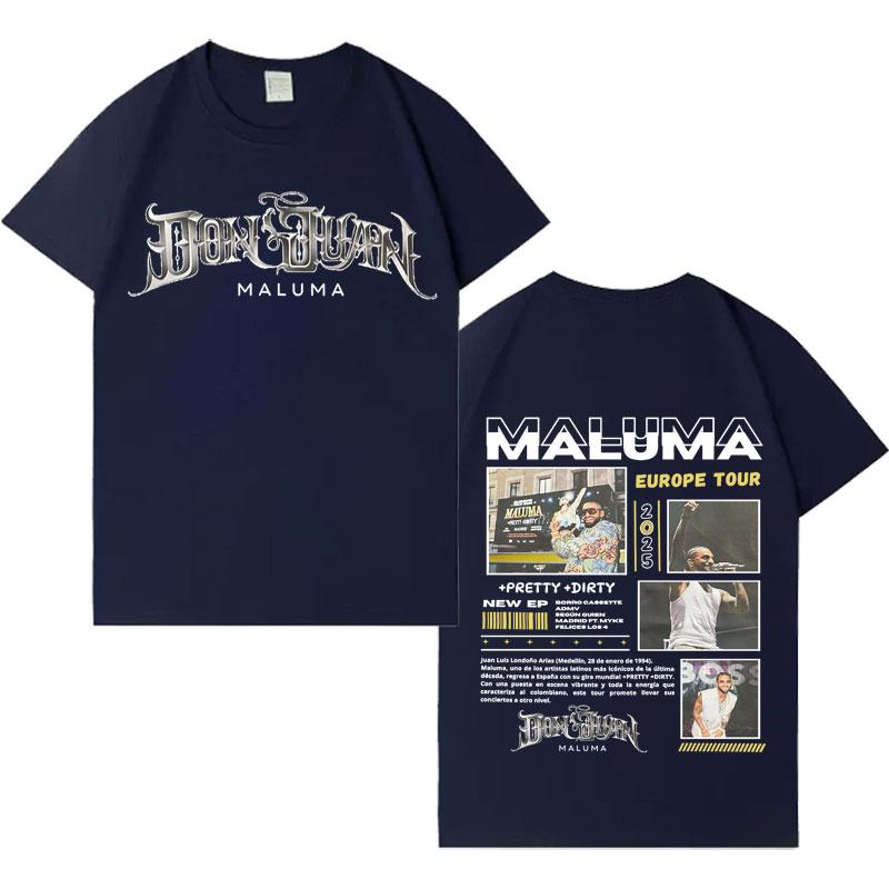 Rapper MALUMA New Album Tour Punk Tshirts Mens Women Summer Casual Hot Sale Short Sleeve T Shirts Harajuku Oversized Streetwear