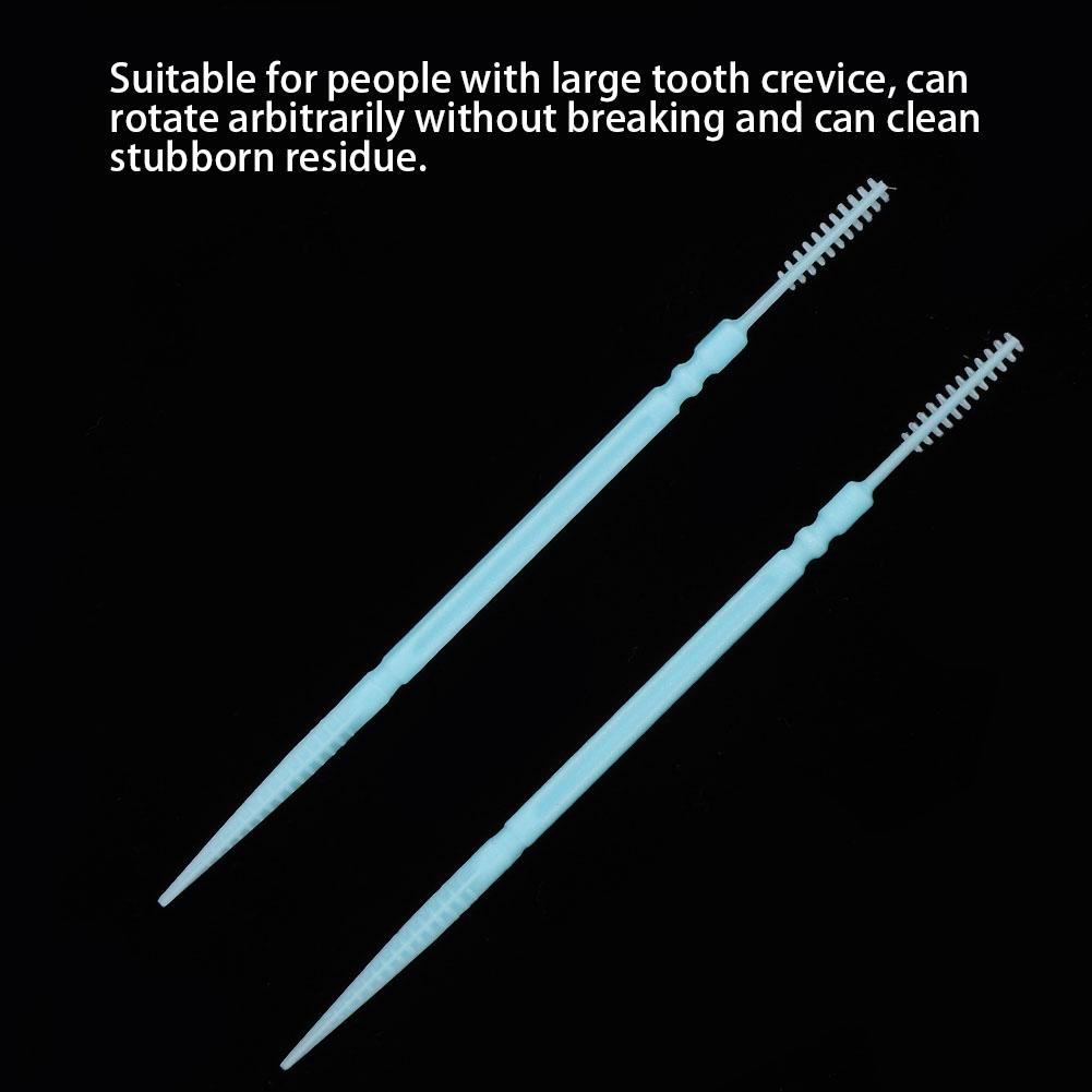 100pcs Bag Double Head Teeth Cleaning Toothpick Oral Care Floss Pick Toothpick