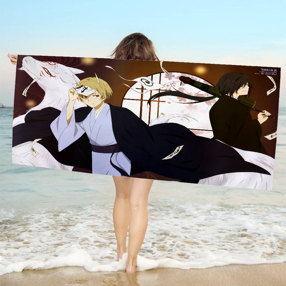 

Natsume Yuujinchou Cartoon Bath Towel Microfiber Soft Water Absorbing Breathable For Girl Kids Decorative Cartoon Beach Towel W30*H60(CM)