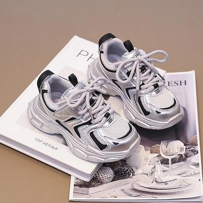 Jongens Meisjes Hardloopschoenen Mode Veelzijdige Kindersneakers Mesh Ademend 2024 Nieuwe Mode Kinderen Sportschoenen Dikke Zachte Zool