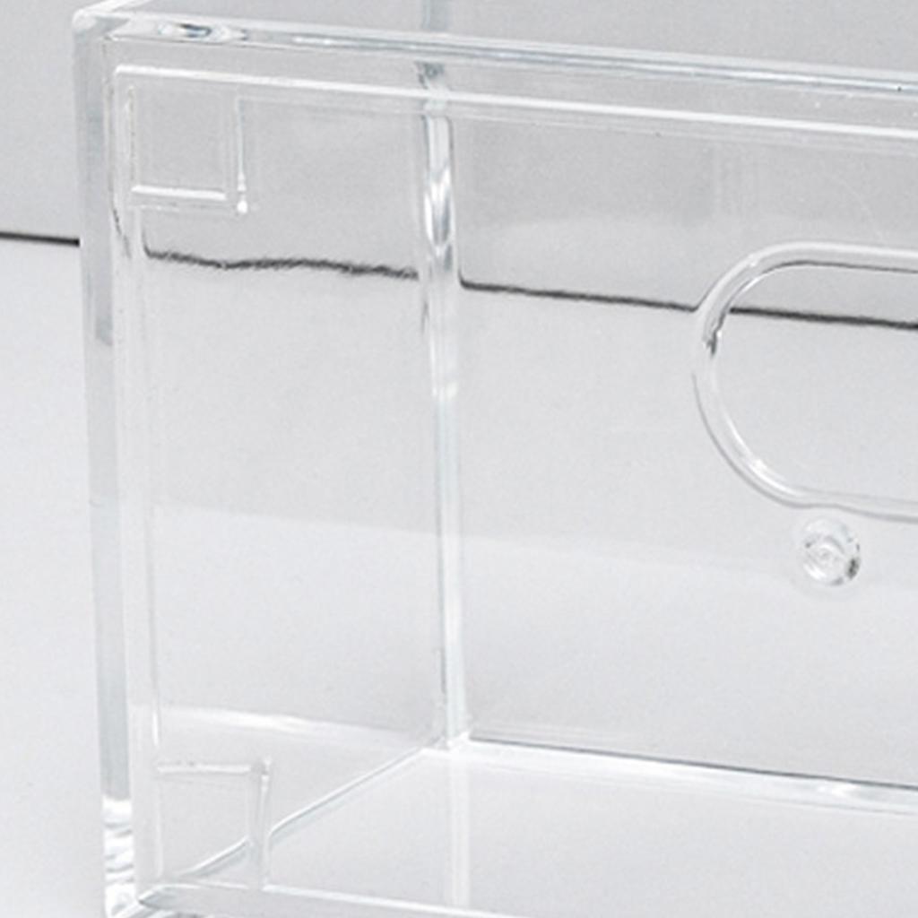 Taschentuchbox-Abdeckung, transparent, rechteckig, Acryl, Serviettenbox-Halter für Wohnzimmer, Schlafzimmer