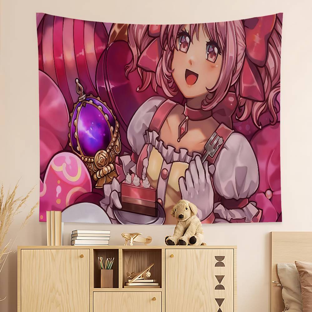 

Класичне Аніме Puella Magi Madoka Magica Гобелен Мистецький Друк Японський Настінний Гобелен Аніме Настінний Підвіс Домашній Декор 150x200 cm