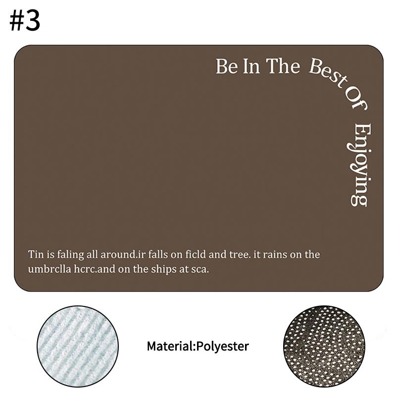 Quick Drying Dish Mat Printed Kitchen Tableware Coffee Draining Pad Dinnerware Cup Bottle Placemat Super Absorbent CoffeeMats