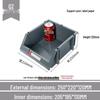 Angled Entry Heavy-Duty Plastic Storage and Organizer Box for Components and Hardware