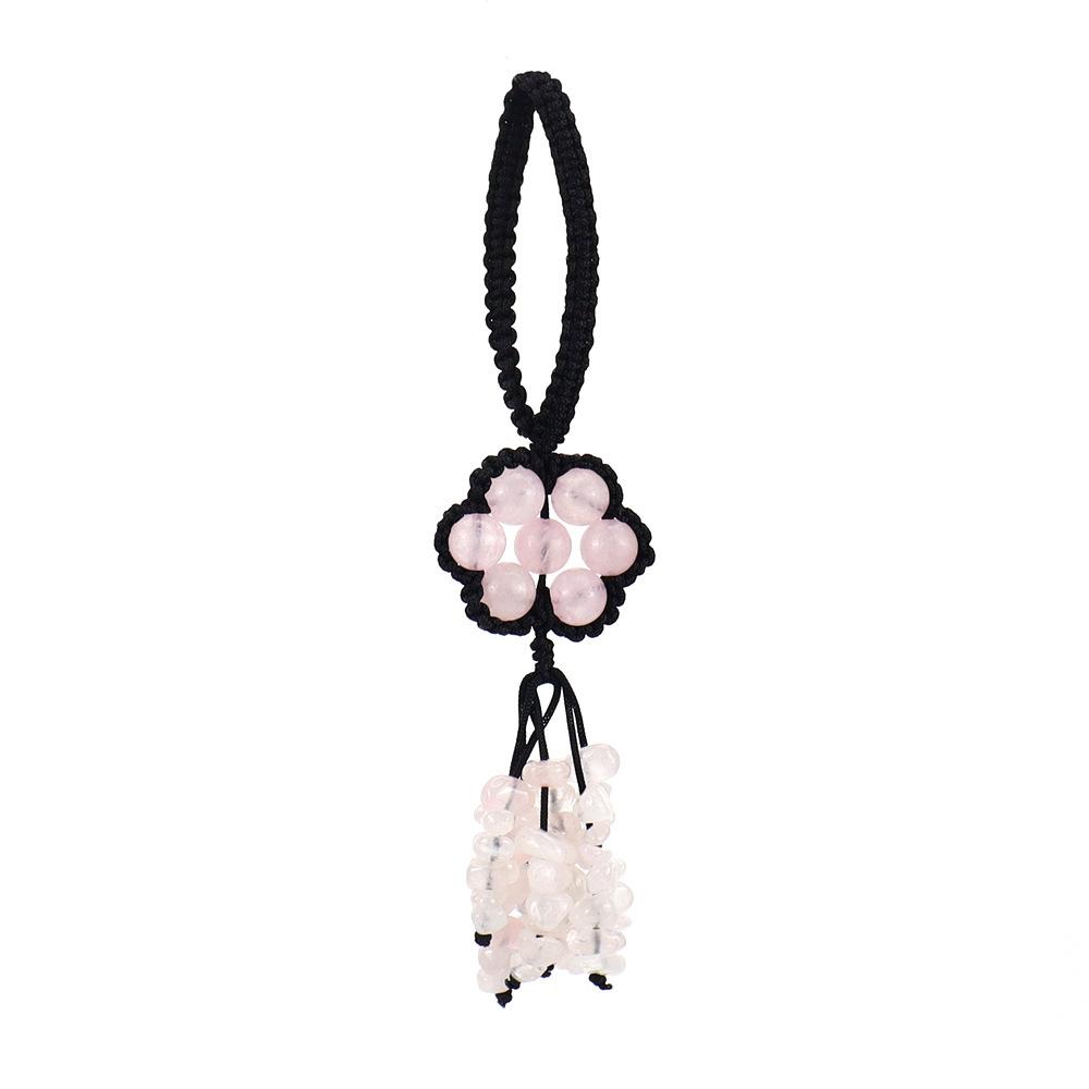 Hand-Woven Crystal Colorful Bead Pendant Keychain Bag Pendant Car Pendant G69