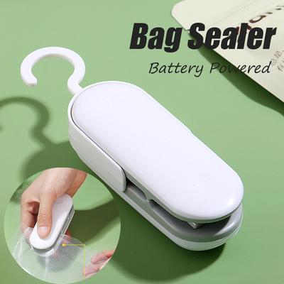 Mini selador de saco com gancho portátil máquina seladora de calor pacote plástico alimentos lanche saco de armazenamento adesivo selo acessórios de cozinha