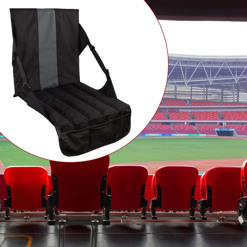 Portable Stadium Seat Cushion with Back Support for Outdoor Activities