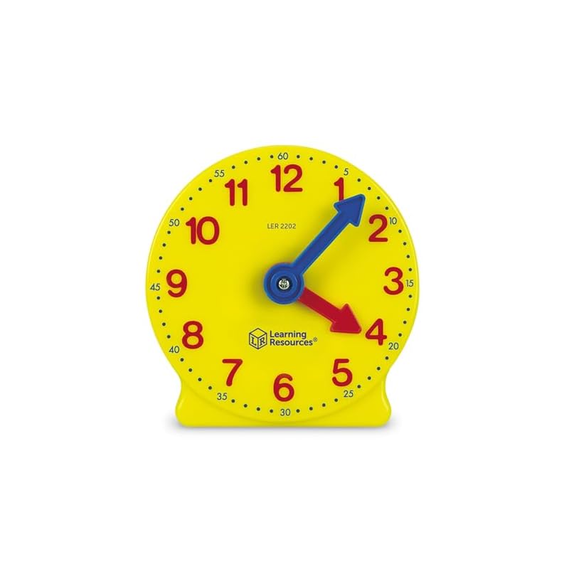 Learning Resources Math Educational Material Learning Clock for Students, 10cm, Authentic Product LER2202-1