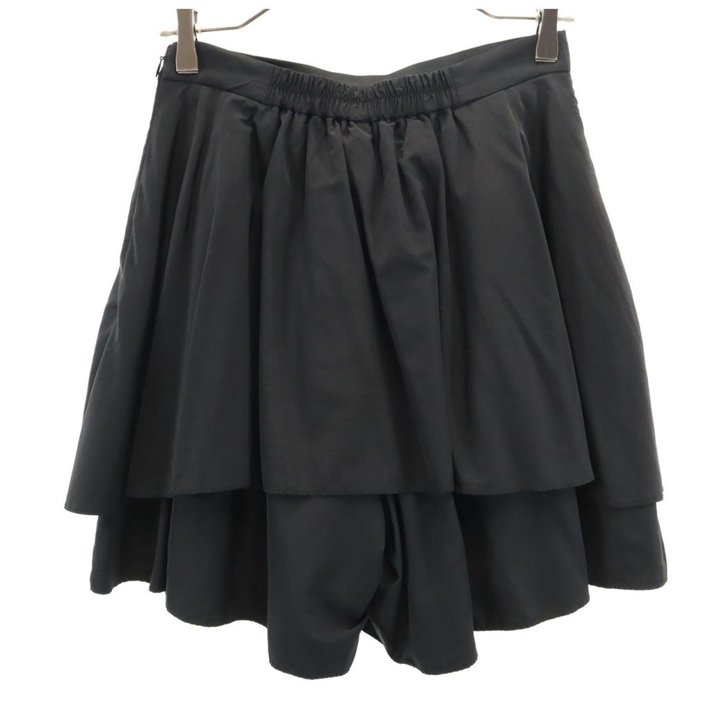 SNIDEL Flare Layered Ska Shorts 1 Black Women Used