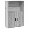 VidaXL Bookcase Sonoma Grey 60x24x85 Cm Engineered Wood, Bookshelf, Storage Rack, Book Holder, 860414