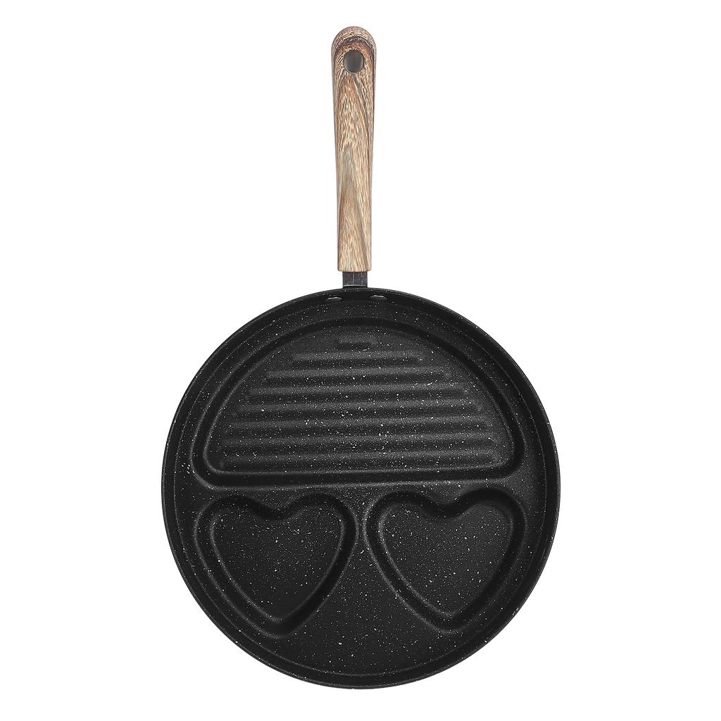 Eierbratpfanne für Kochfelder Antihaftbeschichtete geteilte Grillpfanne Vielseitige Frühstücks-Grillpfanne Bratpfanne