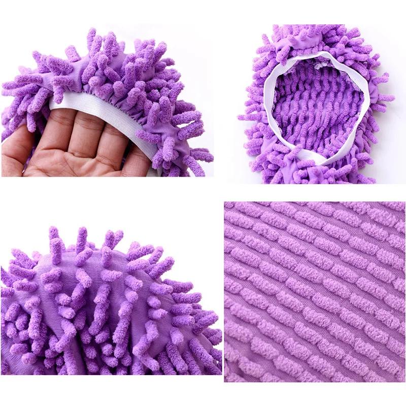 1PCS Multifunction Floor Dust Cleaning Slippers Shoes  Cloth Lazy Mopping Shoes Home Floor Washable Cleaning Microfiber Cloth