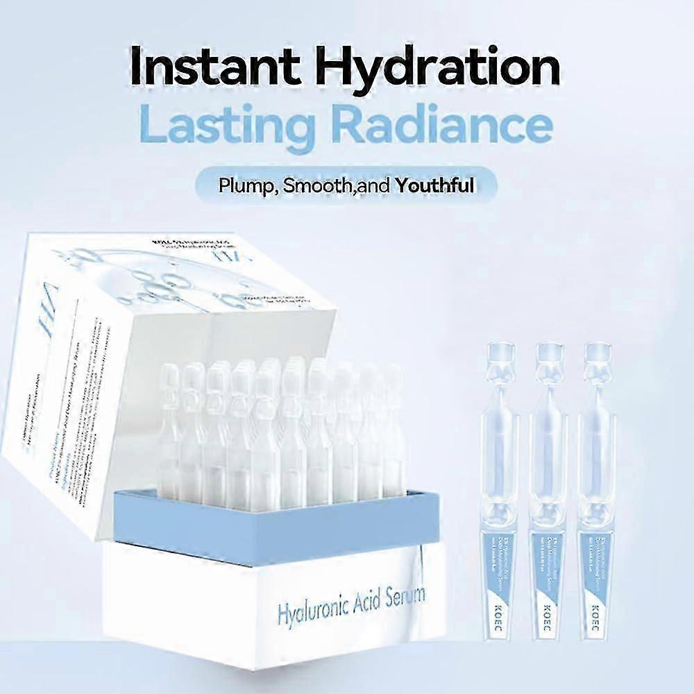 Feeling 3% Hyaluronic Acid Serum 30 PCS Box Deep Hydration AntiAging SingleUse Ampoules for Face