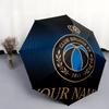 1 PC Automatic Folding Umbrella - Club Brugge KV Custom Name Pattern, Portable & Foldable Design with 8 Ribs, Christmas Birthday Gifts