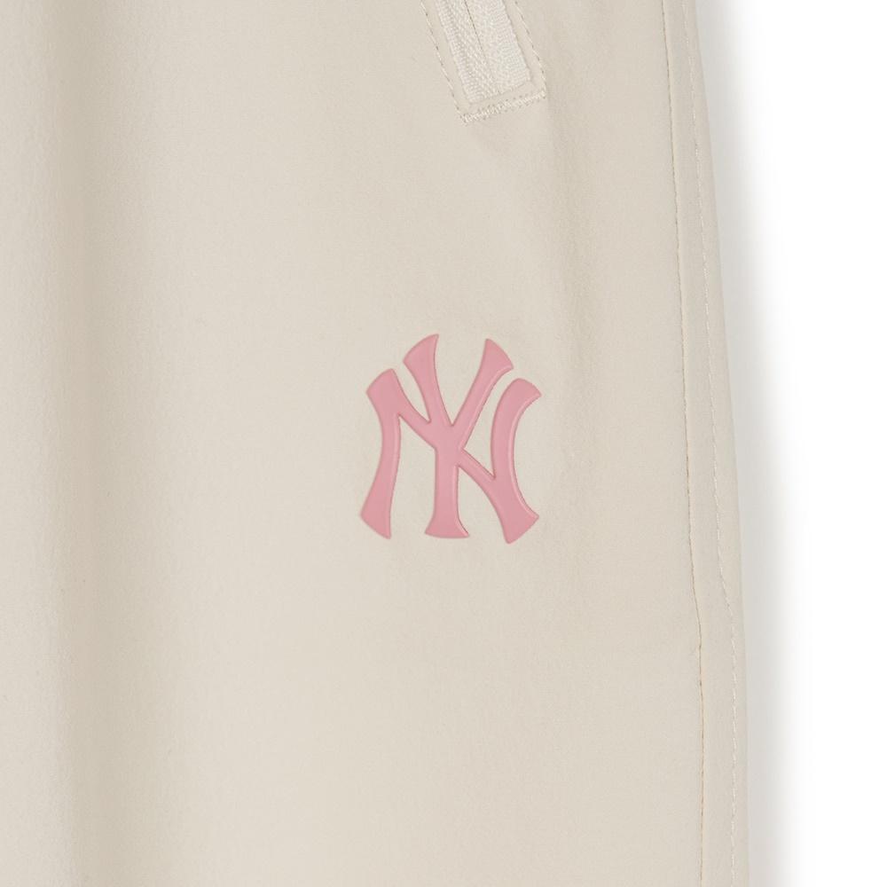 MLB Solid Color Lace-Up Loose Knit Sports Pants Women Bottoms Light-Cream 3FWPV0344-50CRD
