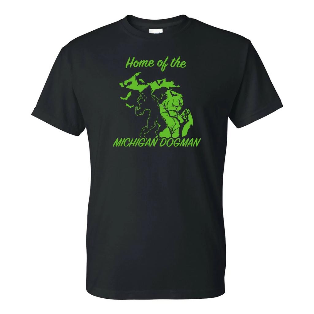 Michigan Dogman - Cryptid Hunting Horror T-Shirt - Black