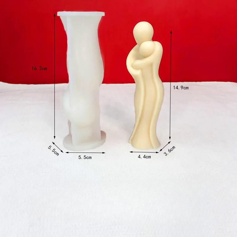 DIY Manual Abstract Body Half Woman Silicone Mold Candle Plaster Soap Aromatherapy Mold Art Decoration Candle Making Supplies