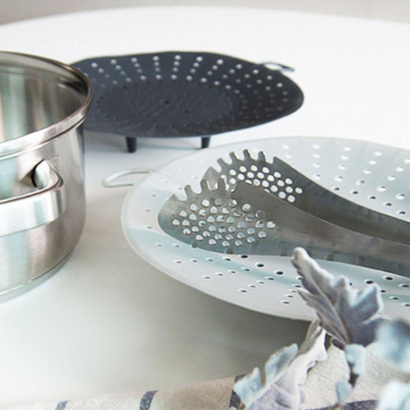 Wiedergeboren. J Weichgrauer Elastischer Silikon-Dampfgarer