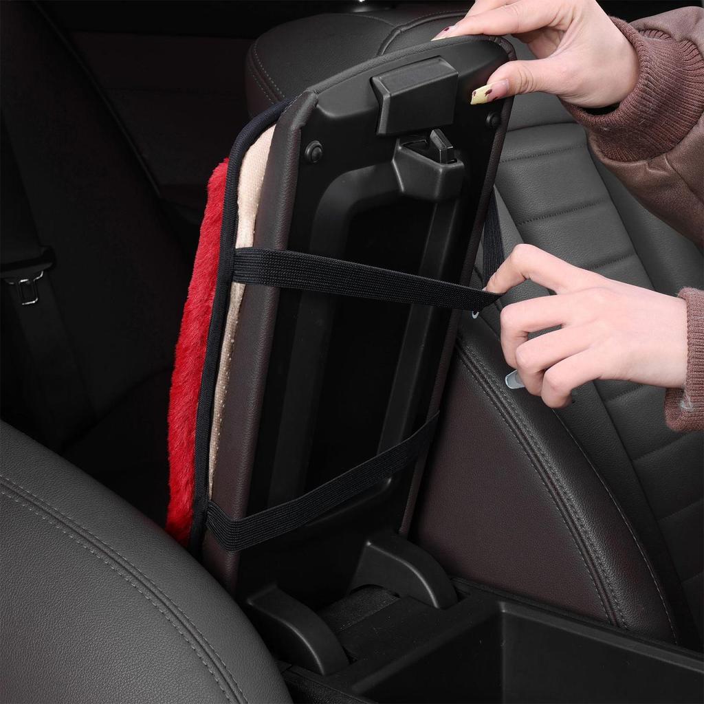 Armrest Cover For Car Automotive Center Console Plush Pad Arm Rest Cushion For Car For Truck Interior Vehicle Women Men Office