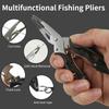 Fish Lip Gripper Pliers & Fish Lip Gripper Set Upgraded Muti-Function Hook Remover Split Ring Pliers for Ice Fishing Gear