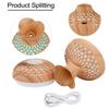 Air Freshener Aroma Humidifier Air Purification Compact And Portable Flower Vase Home Office Night Light Flower Wood Grain