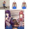 Sayori Yuri Natsuki Monika Prachtige Schooluniform Jurk Cosplay Kostuum Volledige Set
