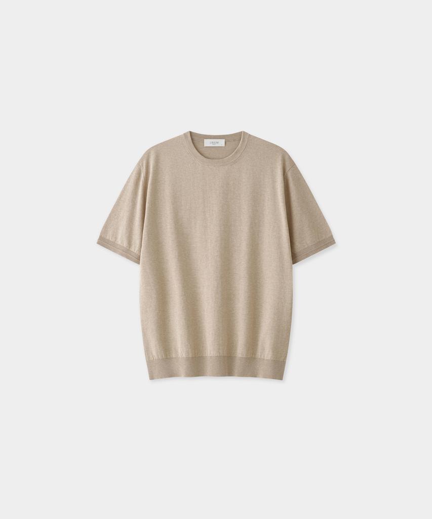 Jeilium Cotton Summer Essential Round Neck Oatmeal (Dry Touch)