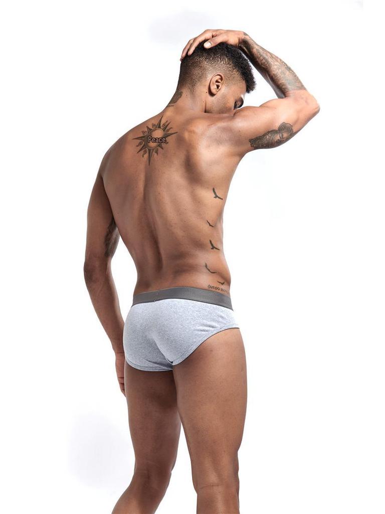 JOCKMAIL Men's Low Rise Combed Cotton Jockstrap Briefs with U-Pouch