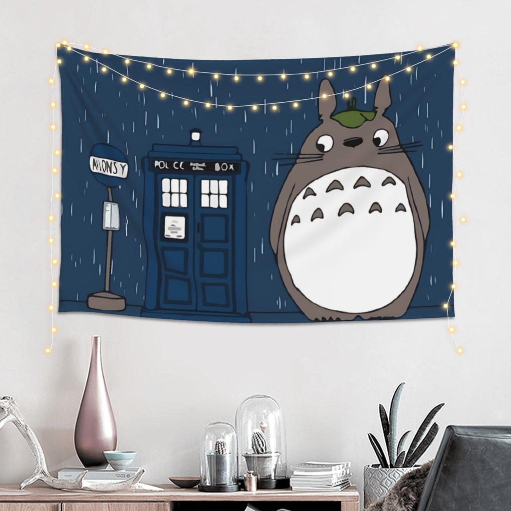 Cutecore Anime My Neighbor Totoros Tapestry Bedroom Decoration Wall Hanging Blanket Tapestry Cool Stuff For Room