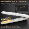 Mini Cordless Hair Straightener And Curler Portable Travel Hot Tool Cordless USB Charging Straight Curl Support