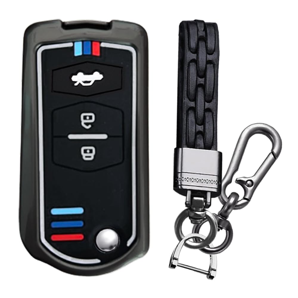 [KUNIO] Flip Key Case for Mazda Key Holder Key Cover чёрный