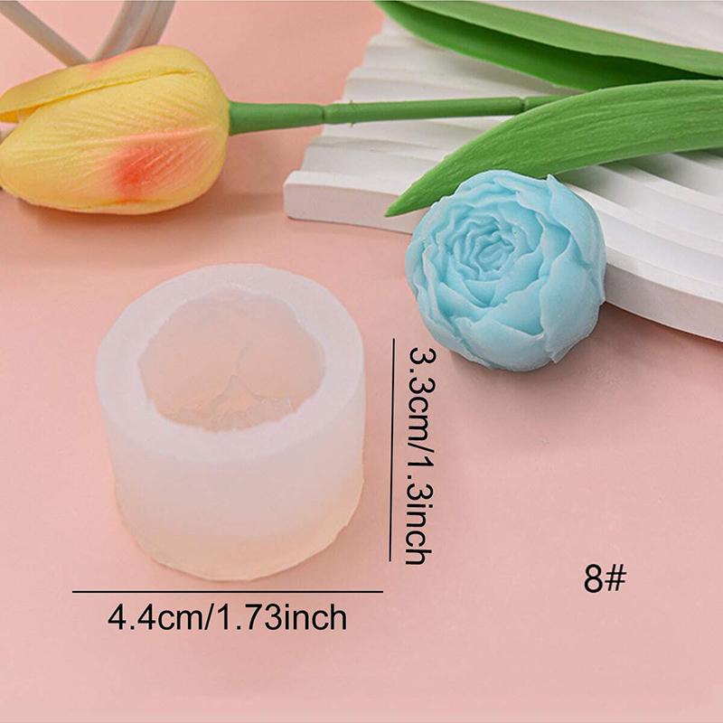 

Flower Candle Mold Floral Aromatherapy Silicone Mold DIY Petal Dropper Handmade Soap Gypsum Ornaments Car Decoration TMZ