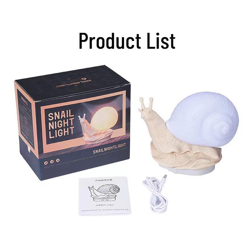 USB Plug-In Snail LED Bedside Night Light