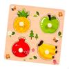 Learning Puzzle Cartoon Jigsaw Shape Matching Peg Preschool Wooden Name Function