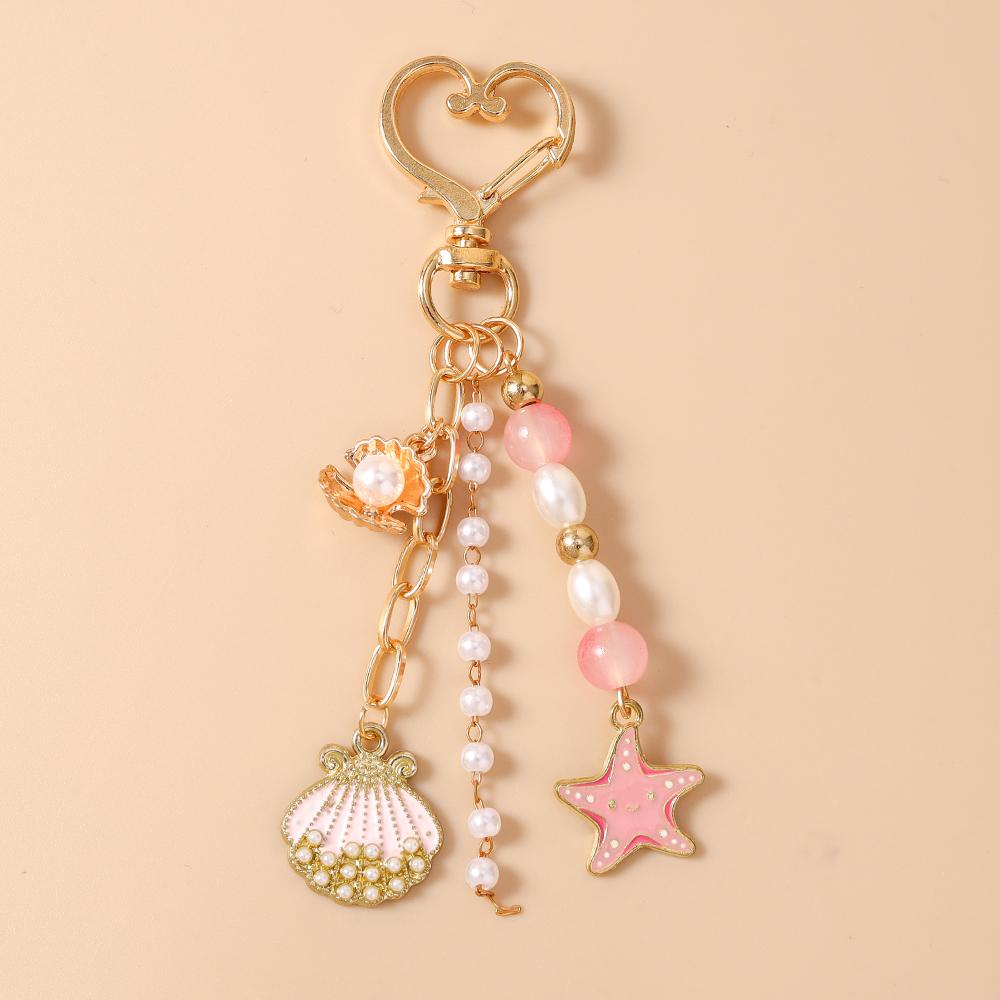 Cute Crystal Love Heart Keychain Angel Wing Key Ring for Women Girls Handbag Pendants DIY Handmade Jewelry Gifts