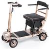 Trotinetă Electrică TopMate ES40 Rose Gold Negru cu Patru Roți pentru Adulți, Ușoară, Mobilitate, 24V, Autonomie 30km, Aprobare Companie Aeriană, Pliabilă