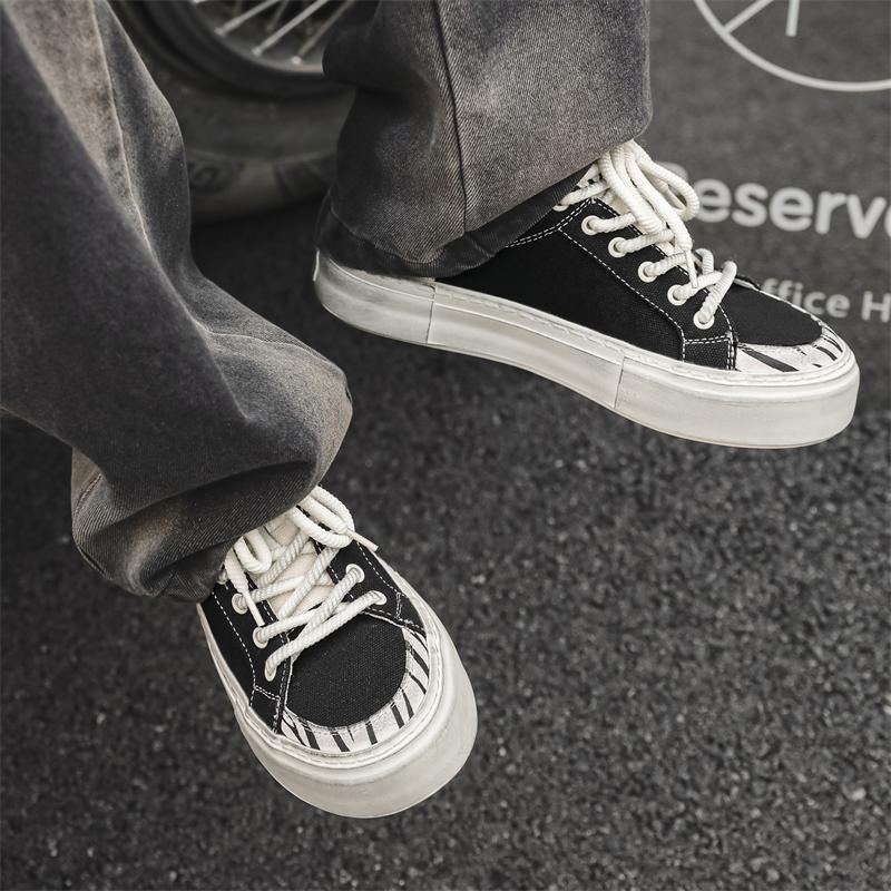 Fashion Low cut men's canvas shoes Fashion designer style Leisure Outdoor Street Daily quality youth shoes Handsome Hot selling