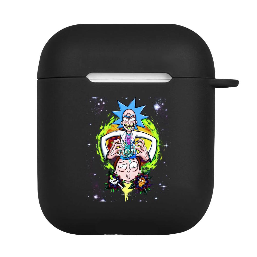 Wireless Earbud Case Cover Airpods Rick E Morty Silicone Case Rick