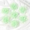 5/10Pcs 5.5cm Vintage Fabric Camellia Rose Chiffon Artificial Flowers for Women Wedding Party  Dress Decoration Craft Jewelry