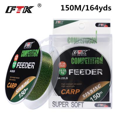 FTK 150M/300M/ Fluoroangliavandeniu padengtas žūklės valas 0,14mm-0,50mm 15,35LB-44,75LB anglies pluošto lyderis žvejybos masalas, viela, nuskendęs valas Japonija