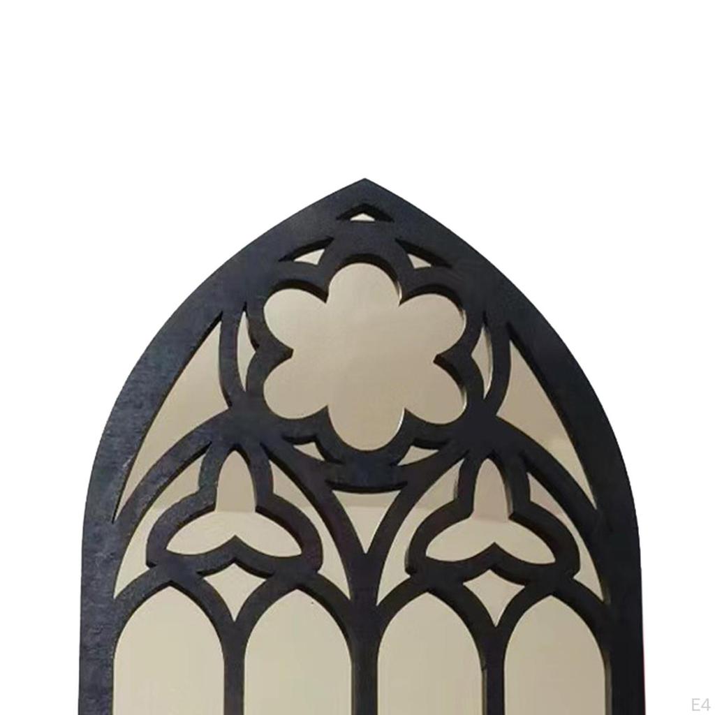 3 Pieces Gothic Mirrors Wall Decor,Decorative Arched Mirrors,Vanity Mirror Tiny for