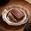 Crazy Horse Leather Special Car Special Car Key Cover, First Layer Cowhide Key Bag, Genuine Leather Shell Buckle, Suitable for Volvo